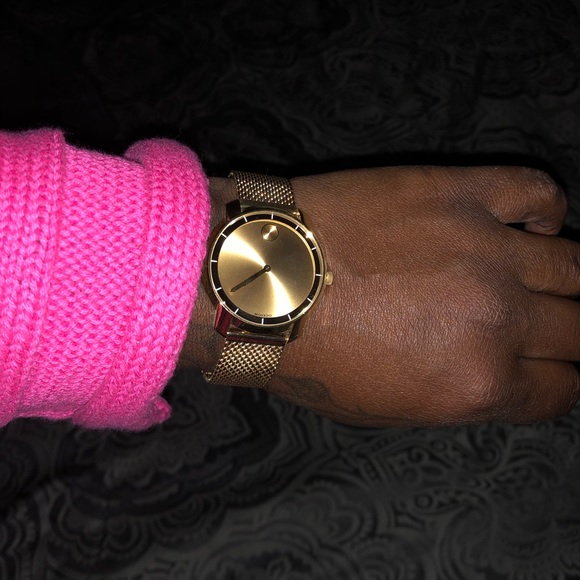 Movado Bold mesh yellow-gold Watch - Picture 7 of 8